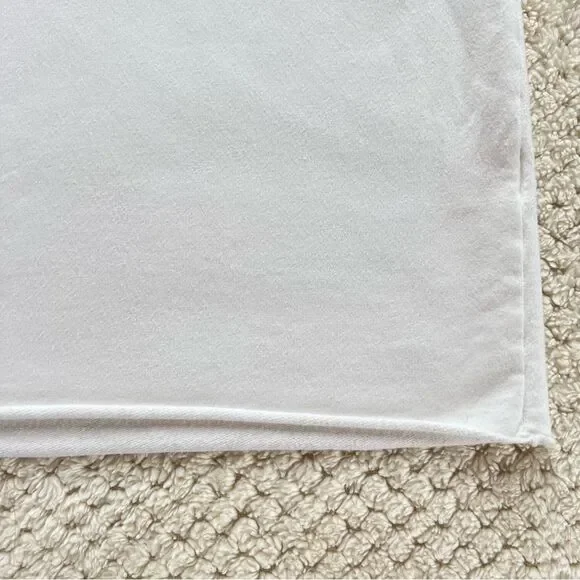 Dylan Oversized Bone White Crewneck Casual Athleisure Comfy Raw Hem Sweatshirt - Picture 12 of 12